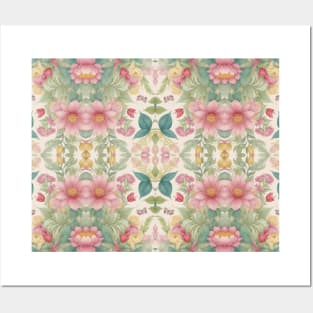 floral pattern Posters and Art